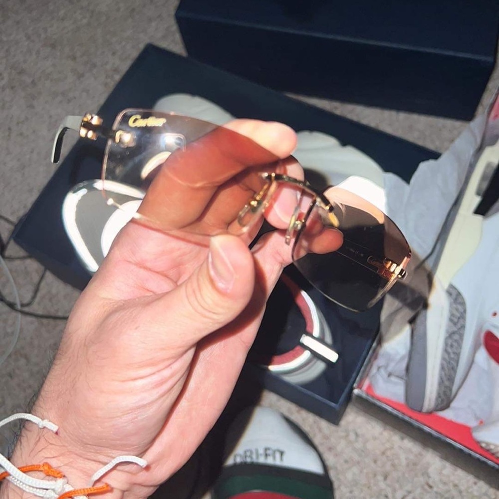 Cartier White Horn Buff Frames